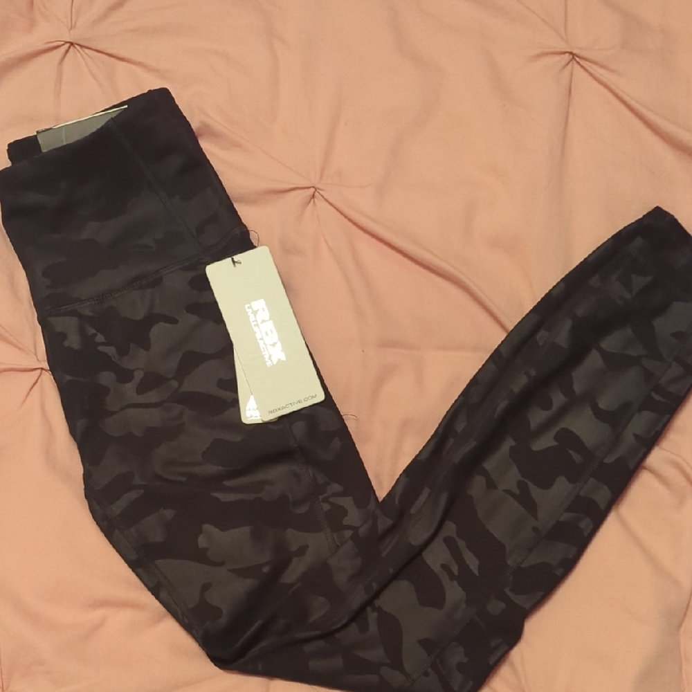 Reebok Black Camouflage Leggings